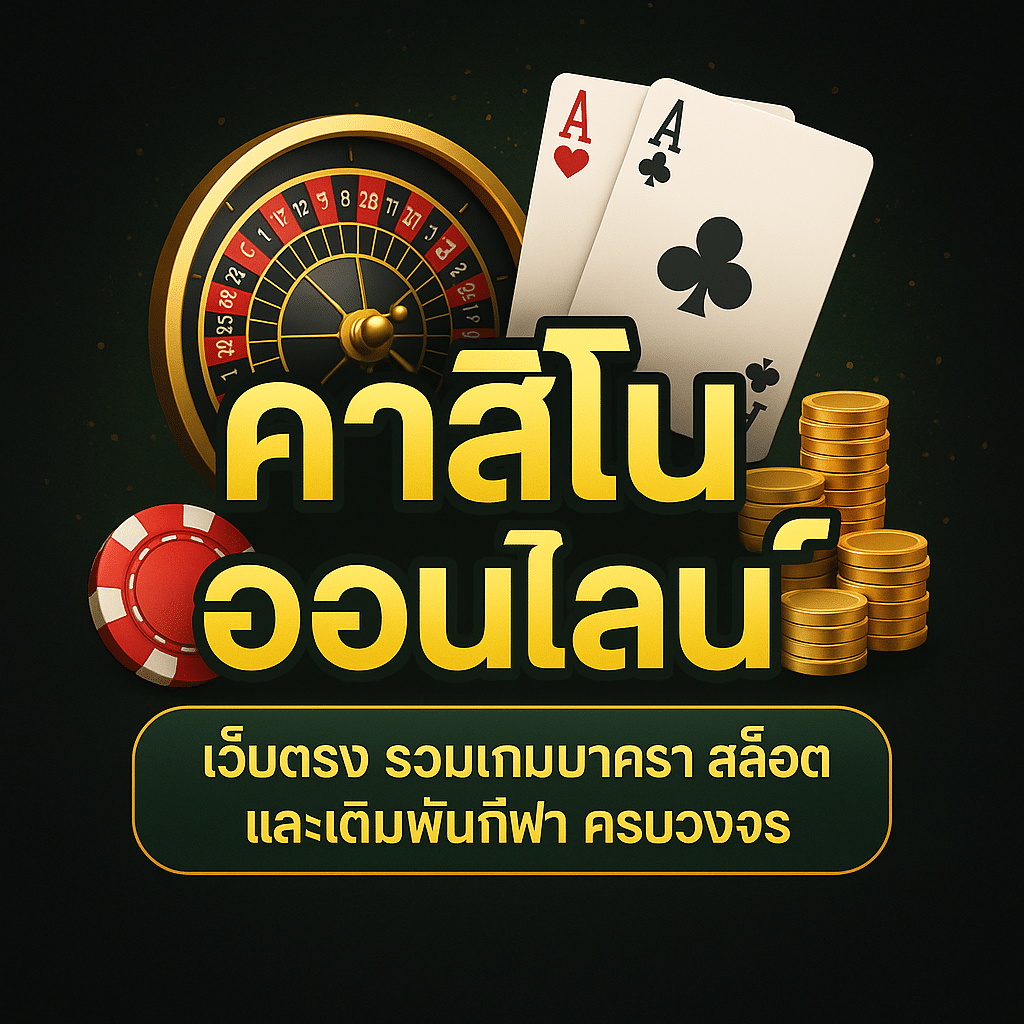 คาสิโนออนไลน์ เล่นง่ายได้เงินจริง ฝากถอนออโต้ 24 ชั่วโมง